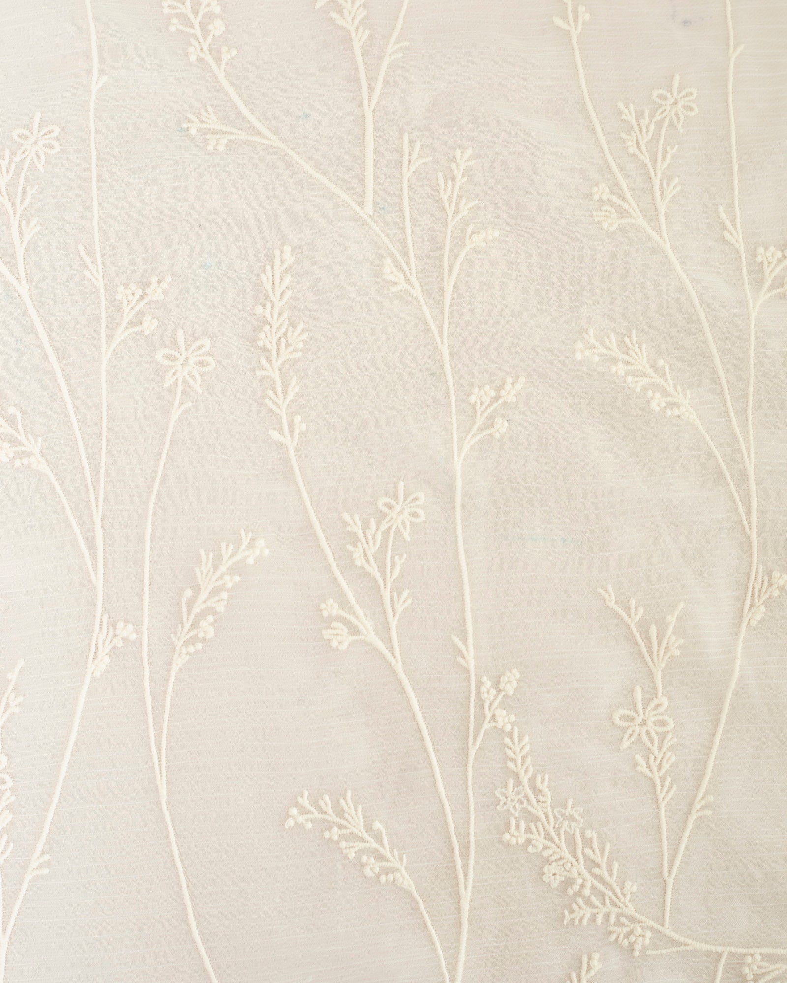 Vestido beige tejido bordado Cosmosophie