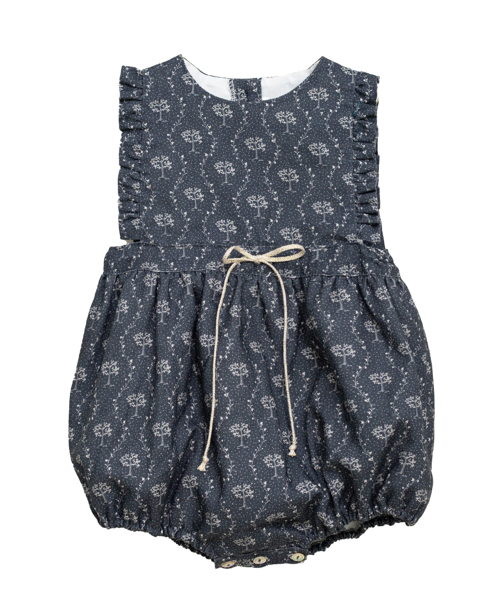 Ranita pichi bebe azul noche con arbolitos de Cosmosophie