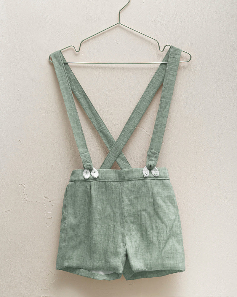 Pantalon corto niño para arras color verde Cosmosophie