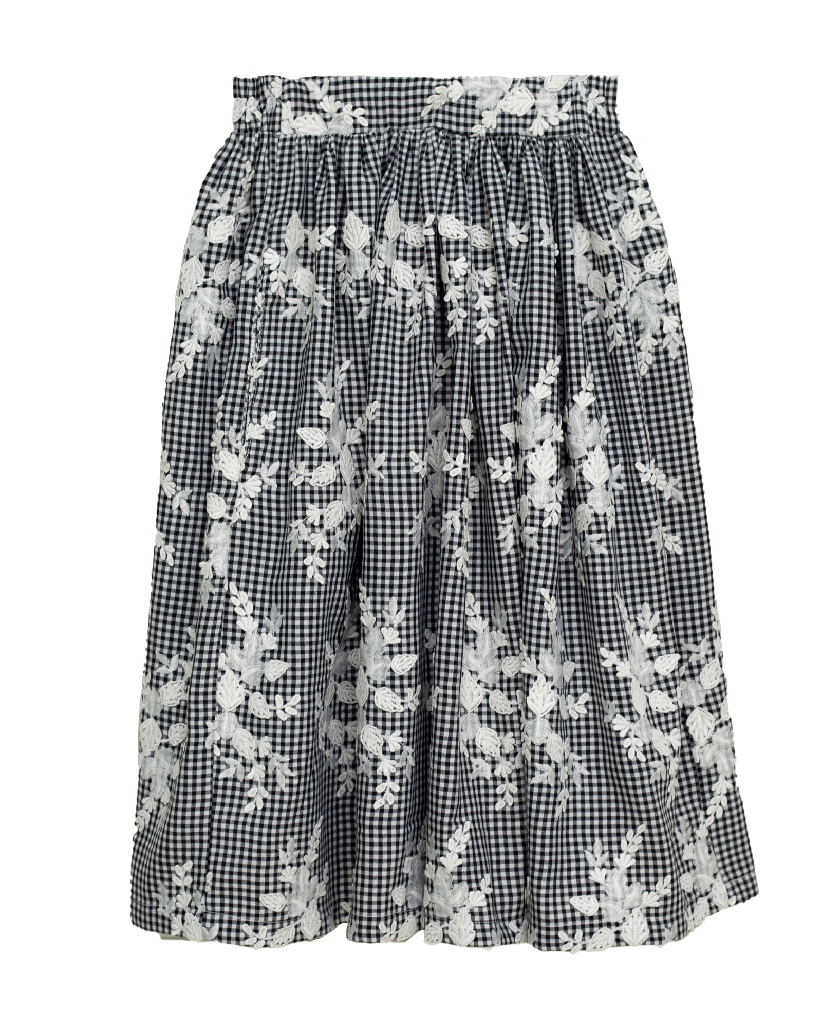 Conjunto para adolescente estampado vichy con bordados Cosmosophie