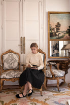 Falda negra plisada soleil para adolescente Cosmosophie