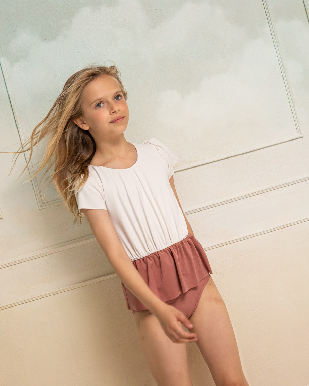 Bañador con falda en rosa Cosmosophie