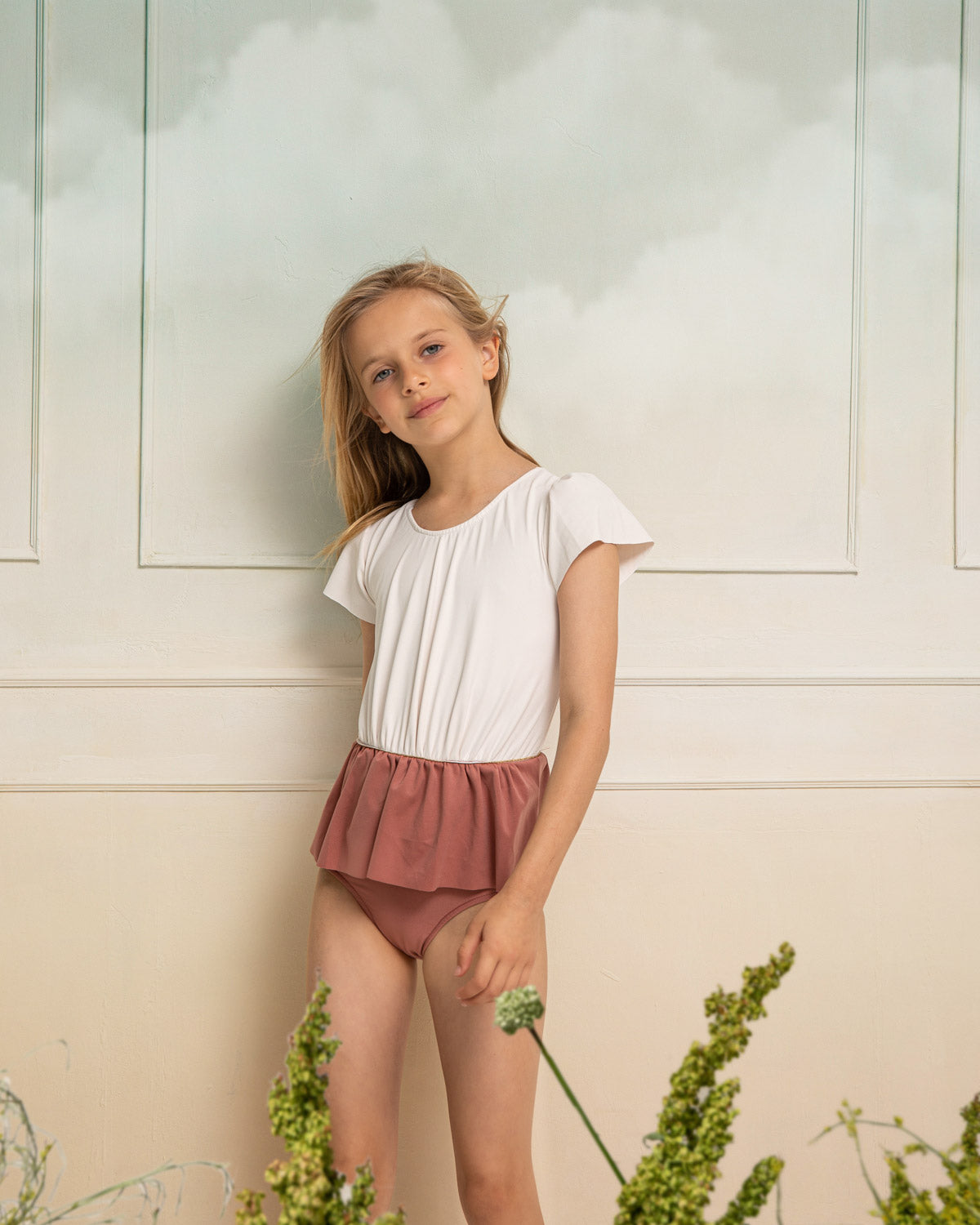 Bañador con falda en rosa Cosmosophie