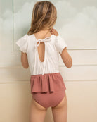 Bañador con falda en rosa Cosmosophie