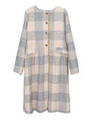 retro style gingham coat abrigo retro vichy viscosa cosmosphie