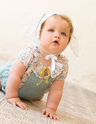 Bunny bonnet for baby floral print ear rabbit for special occasion ceremony wedding guest luxury brand for childrens