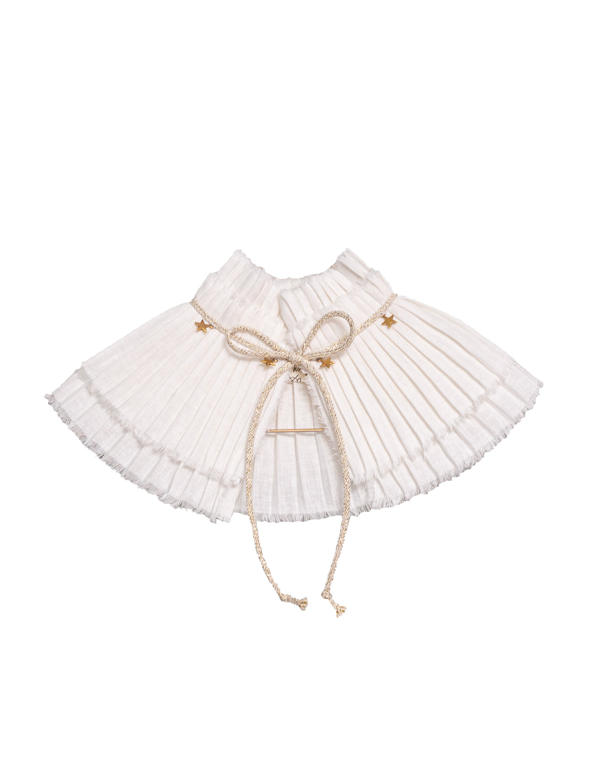 hand pleated collar for wedding