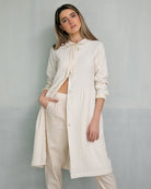 open frot dress coat in Yvory Cosmosophie