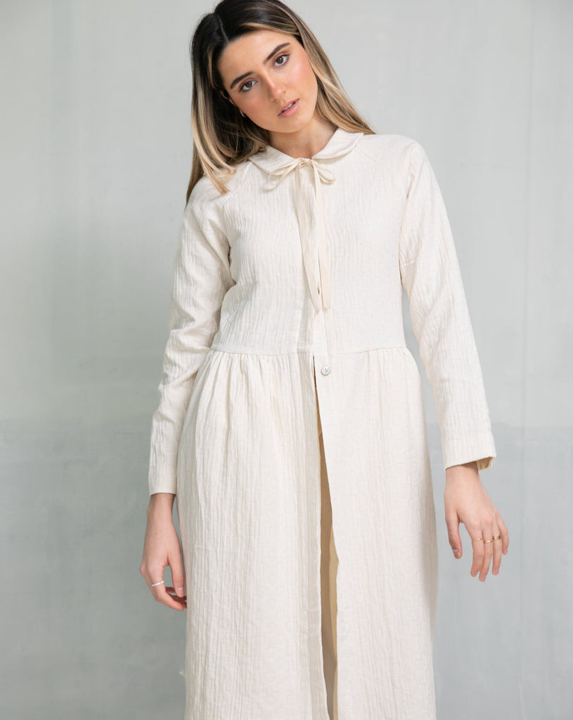 open front dress coat in Yvory Cosmosophie