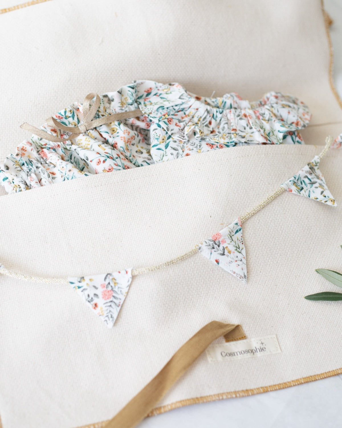 new born baby set layette shirt and blomers for baby shower gift Cosmosophie children luxury kidswear brand