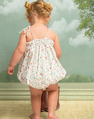 baby romper in flower print lace detail luxury brand for kids